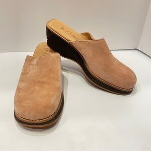 Walking Company suede clogs